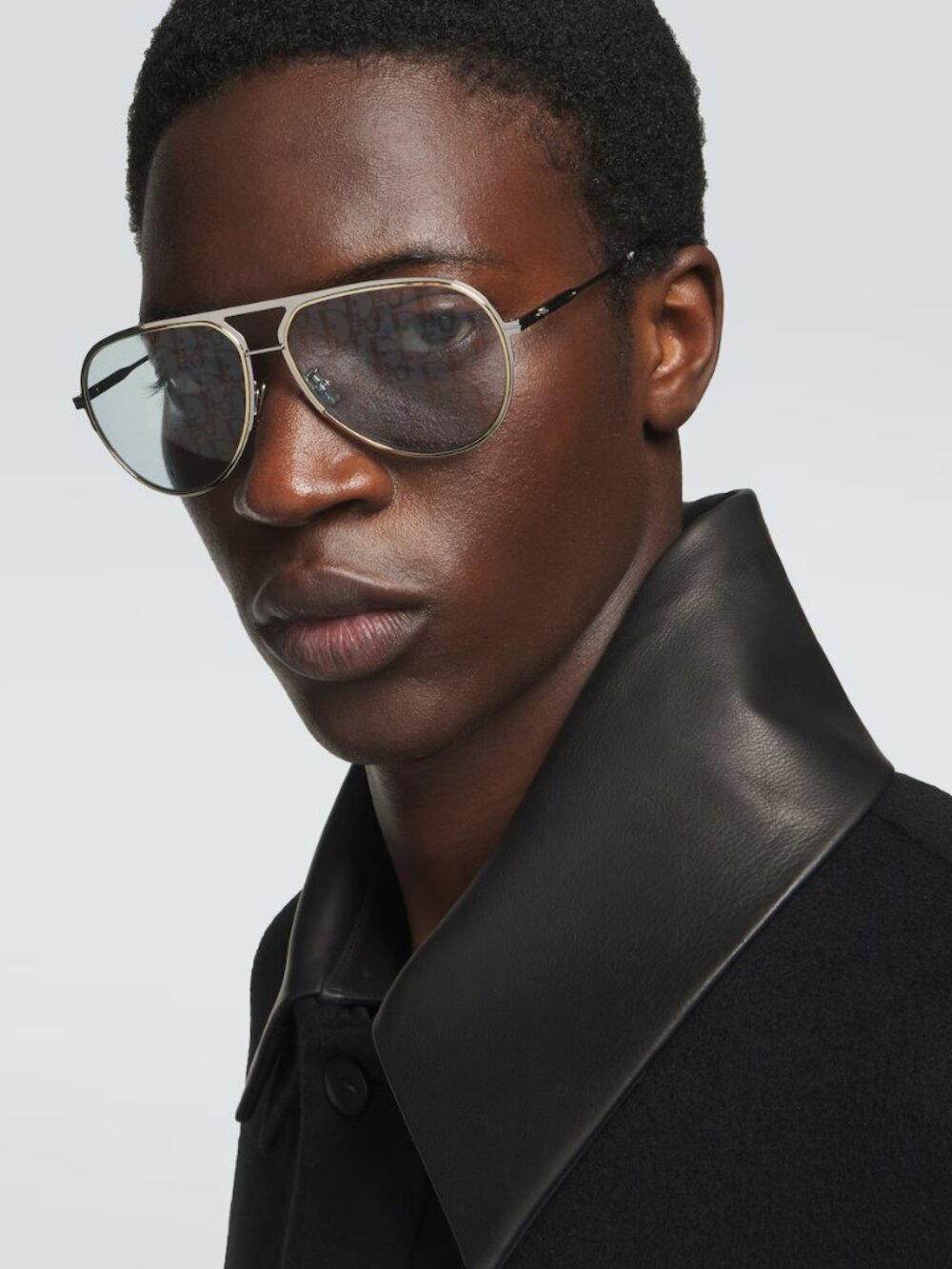 Dior Women Sunglasses Palladium Blue Dior Pattern Pilot DIORESSENTIAL A2U F0I8 - Picture 8 of 13